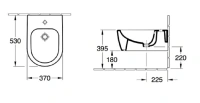 Биде Villeroy&Boch Avento 54050001, подвесное, альпийский белый - Gidratop.ru изображение