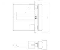 Смеситель ABBER Daheim AF82122B для раковины скрытого монтажа, черный матовый - Gidratop.ru изображение