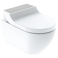 Электронный унитаз Geberit AquaClean Tuma Comfort 146.294.FW.1 с крышкой-биде, сталь нержавеющая матированная - Gidratop.ru изображение
