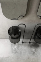 Раковина подвесная прозрачная ABBER Kristall AT2704Onyx черная - Gidratop.ru изображение