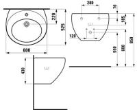 Раковина Laufen Alessi One 8.1097.2.400.104.1 - Gidratop.ru изображение
