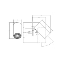 Gessi Spotwater верхний душ для настенного крепления, с регулируемым углом наклона. ТРОПИЧЕСКИЙ ЛИВЕНЬ., цвет: хром - Gidratop.ru изображение
