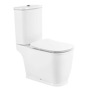 Унитаз-компакт безободковый BelBagno PRADO BB10150CP/BB10150SC