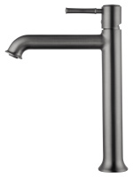 Смеситель для раковины высокий WONZON & WOGHAND TOR, Темный графит (WW-88019073-BGM) - Gidratop.ru изображение