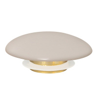 Накладка на слив для раковины ABBER AC0014MBE светло-бежевая матовая, керамика - Gidratop.ru изображение