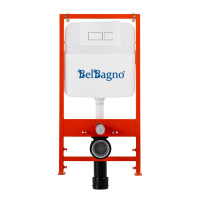 Комплект 3 в 1 Унитаз подвесной с сиденьем BelBagno LOTO  BB070CHR/SC + Комплект 2 в 1 Система инсталляции для унитазов BelBagno BB026/BB042BL - Gidratop.ru изображение