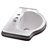 Раковина 62х45.5 см, 3 отв., цвет: белый - Gidratop.ru изображение