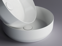 Умывальник чаша накладная круглая Element 390x390x120мм - Gidratop.ru изображение