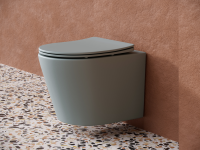 Подвесной унитаз Balearica Rimless (цвет Черный Матовый) - Gidratop.ru изображение