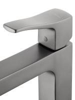 Смеситель для раковины высокий WONZON & WOGHAND FLEX, Темный графит (WW-88019072-BGM) - Gidratop.ru изображение