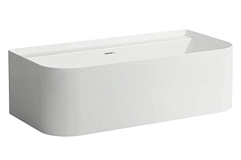 Ванна Laufen Sonar 2.2034.7.000.036.1, пристенная 160 x 81,5 см, материал Sentec, с отверстиями для смесителя