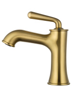 Смеситель для раковины WONZON & WOGHAND STEAM, Брашированное золото (WW-88139008-BG) - Gidratop.ru изображение