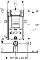 Инсталляция Geberit Kombifix 110.350.00.5 UP320 для унитаза, для клавиш Sigma - Gidratop.ru изображение