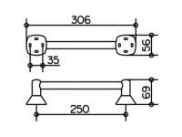 Поручень прямой Keuco City.2 02707010000 25 см для ванны - Gidratop.ru изображение