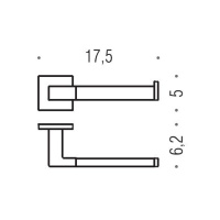 Colombo Basic Q Держатель туалетной бумаги 17.5см, цвет: хром - Gidratop.ru изображение