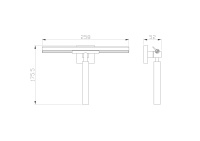 Водосгон для стёкол WONZON & WOGHAND POLO, Темный графит (WW-8923-BGM) - Gidratop.ru изображение