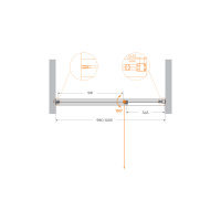 Душевая дверь CEZARES URBAN-B-12-100-C-NERO - Gidratop.ru изображение