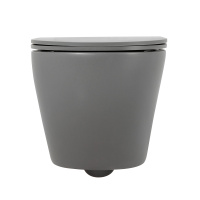 Унитаз подвесной безободковый BelBagno COLORATO BB062CHR-GR/BB062SC-GR - Gidratop.ru изображение