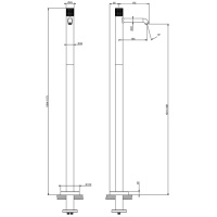 GESSI HABITO CESELLO смеситель для раковины напольный, однорычажный, цвет хром - Gidratop.ru изображение