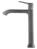 Смеситель для раковины высокий WONZON & WOGHAND FLEX, Темный графит (WW-88019072-BGM) - Gidratop.ru изображение