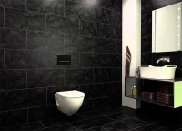 Клавиша Geberit Sigma 116.090.SG.1 Type 80, бесконтактная, сенсорная, черное стекло - Gidratop.ru изображение