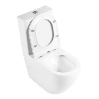 Унитаз-компакт безободковый BelBagno SFERA-R BB2141CPR/BB870SC - Gidratop.ru изображение