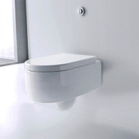 унитаз подвесной 50х36см, цвет: белый - Gidratop.ru изображение