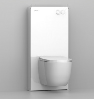 Инсталляционный модуль внешнего монтажа ABBER AC0107MW для подвесного унитаза, белый - Gidratop.ru изображение