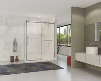 Душевой уголок Como Soft VSR-1CS9014CL, 1400*900, хром, стекло прозрачное - Gidratop.ru изображение