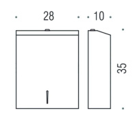 Colombo Hotel Collection, контейнер для бумажных полотенец, цвет: полированная нержавеющая сталь - Gidratop.ru изображение