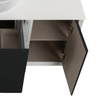 BELLAGIO Шкафчик подвесной с одной дверцей, совместимый с базой под раковину, 54863 grafite, 35x46x48 - Gidratop.ru изображение