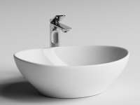 Умывальник чаша накладная овальная  Element  405x330x140 мм - Gidratop.ru изображение
