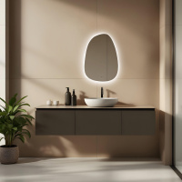 Зеркало ABBER Teil AG6501S с подсветкой, бесконтактный выключатель, диммер - Gidratop.ru изображение