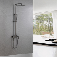 Душевая стойка ABBER Daheim AF8220NG без излива, никель - Gidratop.ru изображение