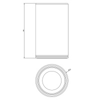 GESSI 316 стакан настольный, цвет: черный/Black XL - Gidratop.ru изображение