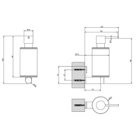 GESSI 316 дозатор для жидкого мыла настенный, цвет: черный/brushed black metal pvd - Gidratop.ru изображение