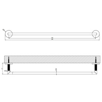 Gessi Ingranaggio полотенцедержатель, 60 см, цвет Finox Brushed Nickel - Gidratop.ru изображение