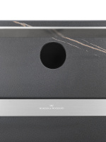 Полотенцесушитель электрический с каменной плитой Черный мрамор WONZON & WOGHAND STUTTGART, Брашированный никель (WW-A504-BR) - Gidratop.ru изображение