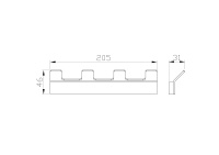 Вешалка с 4 крючками для ванной WONZON & WOGHAND LOTTE, Хром (WW-8345) - Gidratop.ru изображение