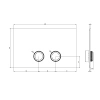 GESSI VENTI20 клавиша смыва для унитаза двойная, для инсталляций Geberit Sigma8 и Sigma12, цвет Antique Brass - Gidratop.ru изображение