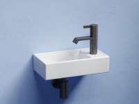 Умывальник подвесной прямоугольный (чаша слева, отверстие под смеситель справа) Element 407x217x100 - Gidratop.ru изображение