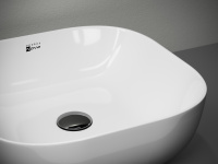 Умывальник чаша ELEMENT накладная прямоугольная 420x420x140mm - Gidratop.ru изображение