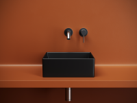 Раковина накладная квадратная 361x361x130, цвет черный матовый, арт.CN6068MB - Gidratop.ru изображение