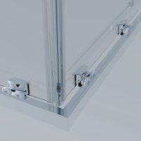 Душевой уголок Rapid-N VSS-3RN1010E10CL, (900-1000)x(900-1000), хром, стекло прозрачное - Gidratop.ru изображение