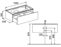 Тумба с раковиной Keuco Edition 11 31351 440000+31150 311001 - Gidratop.ru изображение