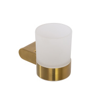 STYLUS-TUMS-BORO Стакан подвесной, стекло, исполнение брашированное золото - Gidratop.ru изображение