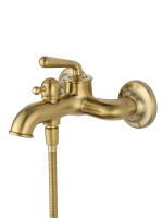 Смеситель для ванны с душем WONZON & WOGHAND STEAM, Брашированное золото (WW-88639008-BG) - Gidratop.ru изображение