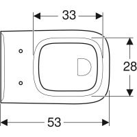 Подвесной унитаз Geberit Renova Nr.1 Plan 202160000 36x53 см - Gidratop.ru изображение