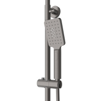 SLIDER-CD-GM Душевая стойка со смесителем, оружейная сталь - Gidratop.ru изображение