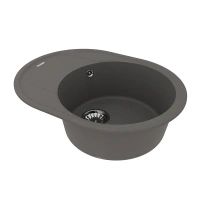 Кухонная мойка Lemark Lacha 9910053, 62 см, материал искусственный камень, серый шёлк - Gidratop.ru изображение